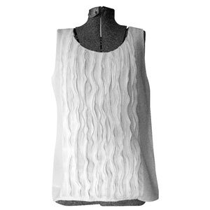 Rafaella off white Tank Blouse size large